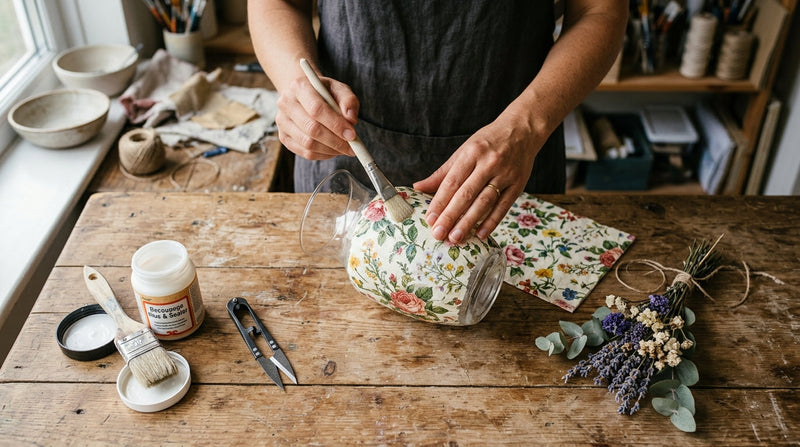 Decoupage on Glass: A Complete Guide to Creating Original Decorations