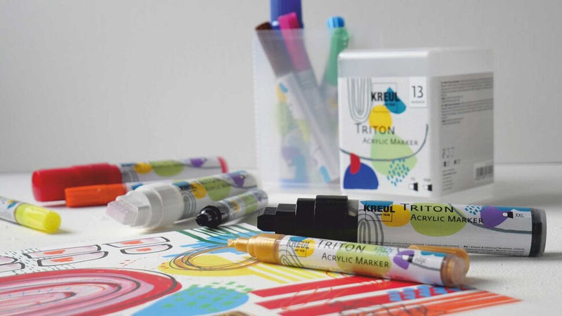 From Sketching to Painting: KREUL Triton Acrylic Markers Keep Pace with You