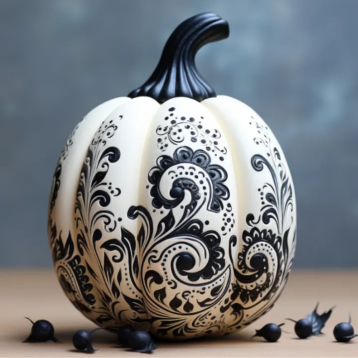 How to Paint a Pumpkin Using the Zentangle Technique?