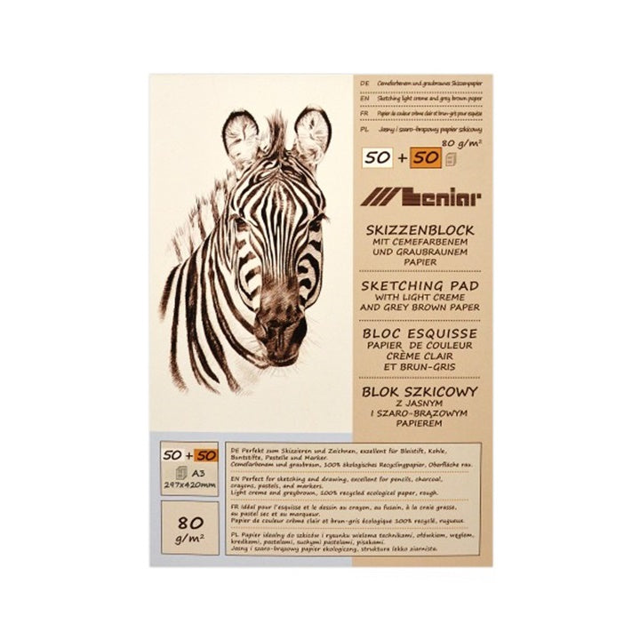 100-Sheet Cream/Gray-Brown Sketch Pad | various sizes — image 5