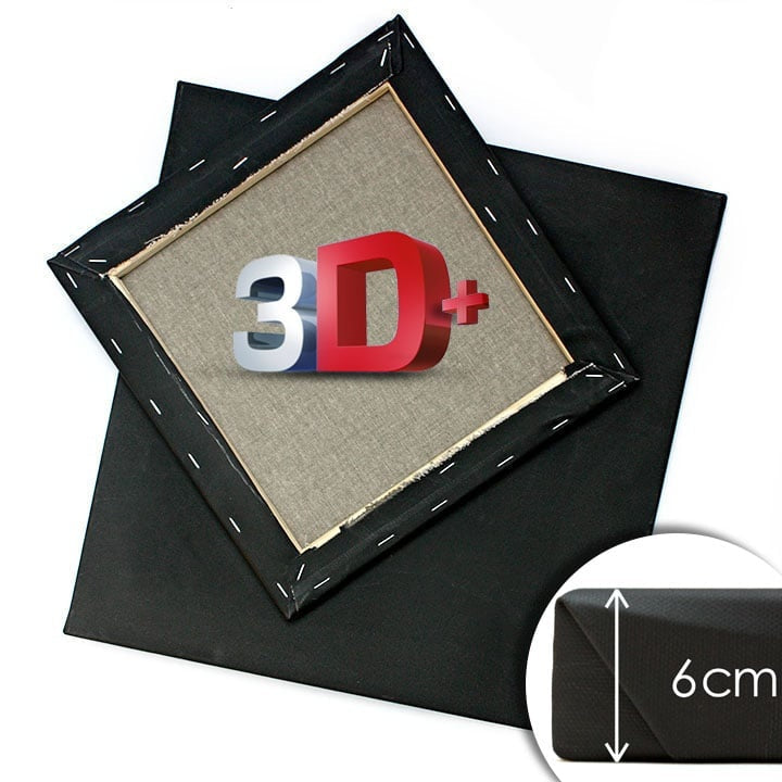 3D+ Black Stretched Canvas PROFI | various sizes, image 4