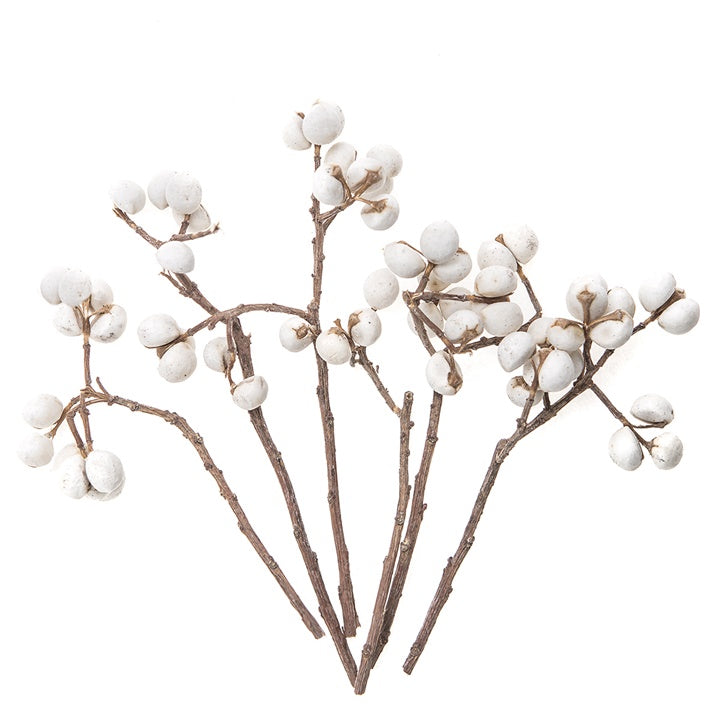 3D Decorative Branches with White Balls