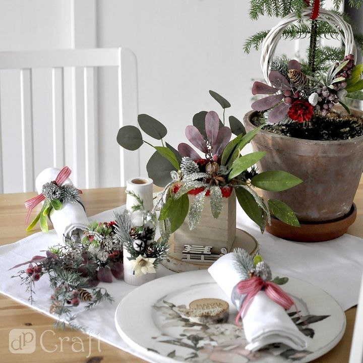 3D Decorative Christmas Branch