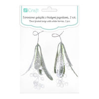 3D Decorative Mistletoe Branches, Set of 2