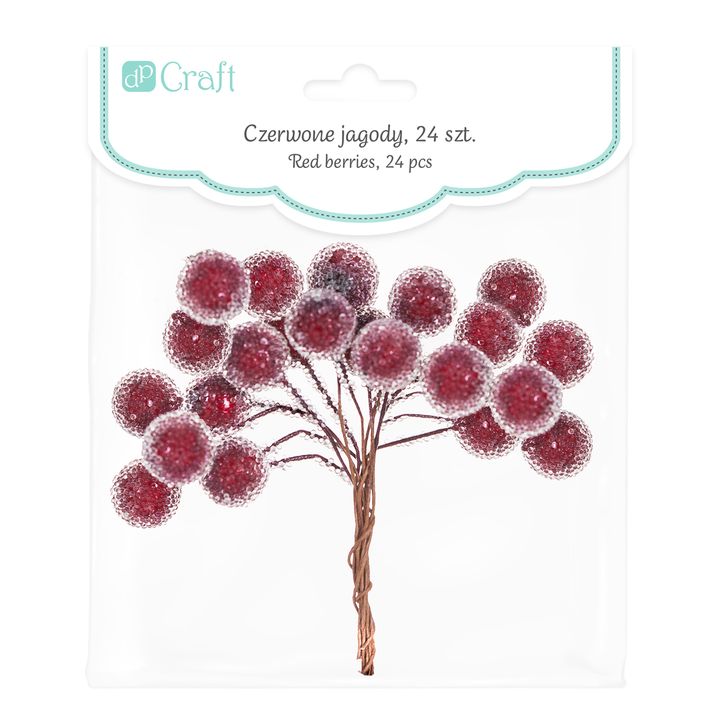 3D Decorative Red Berry Branches