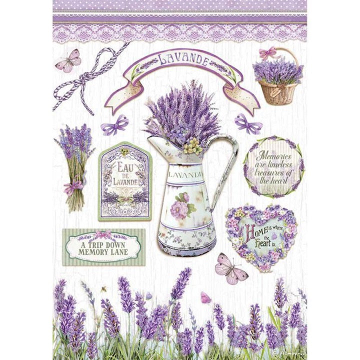 A4 Provence Elements Rice Paper