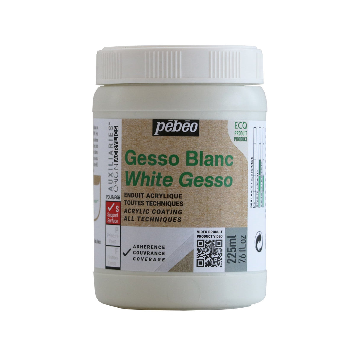 Acrylic Gesso Primer PEBEO Studio 225 ml