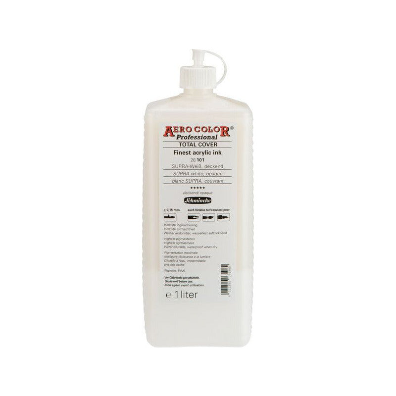 Acrylic Ink Schmincke AERO COLOR Professional 1 l – 101 SUPRA-white, opaque
