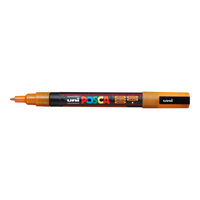 Acrylic Marker UNI POSCA PC-3ML 0.9 - 1.3 mm Glitter – orange (L4