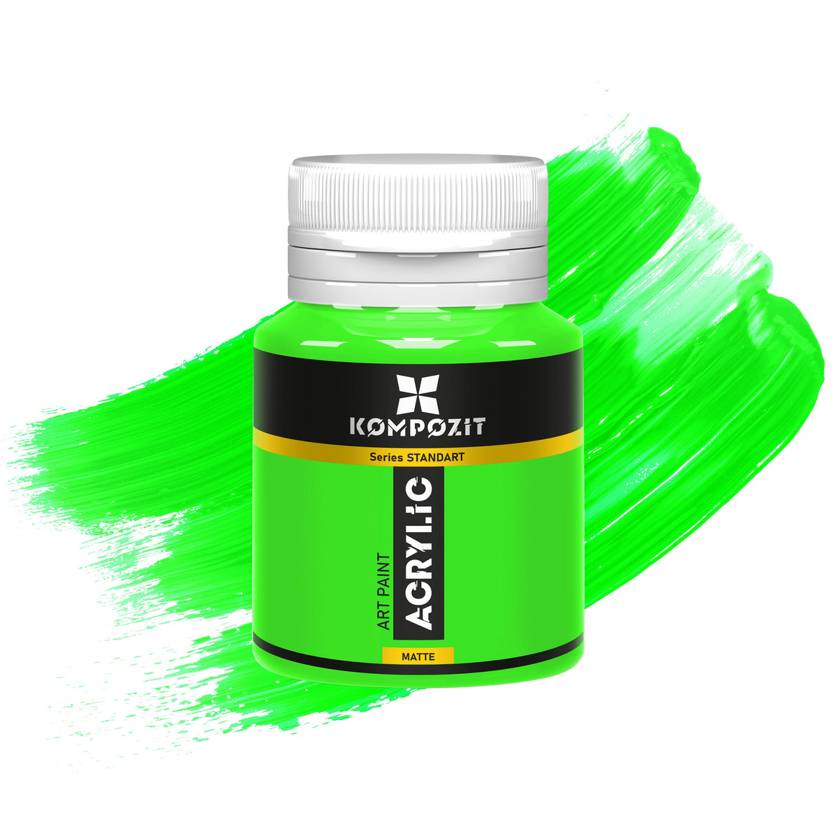 Acrylic paint Kompozit STANDART Fluorescent 20 ml – 112 Fluorescent Green