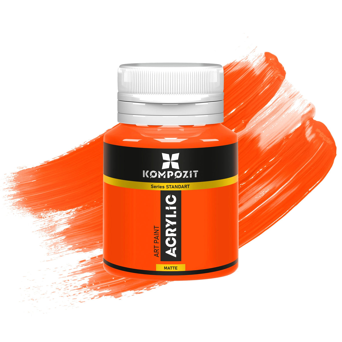 Acrylic paint Kompozit STANDART Fluorescent 20 ml – 113 Fluorescent Orange