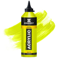 Acrylic Paint Kompozit STANDART Fluorescent 500 ml – 111 Fluorescent Lime Green