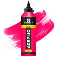 Acrylic Paint Kompozit STANDART Fluorescent 500 ml – 114 Fluorescent Pink
