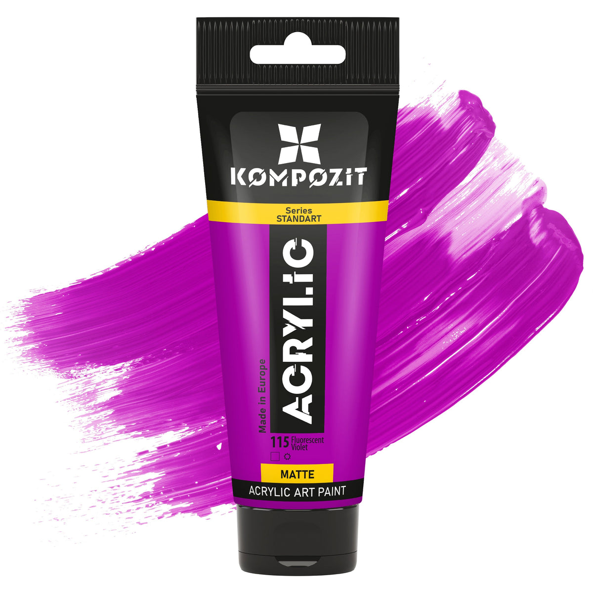 Acrylic Paint Kompozit STANDART Fluorescent 75 ml – 115 Fluorescent Violet
