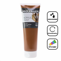 Acrylic Paint Molenaer 250 ml – Brown