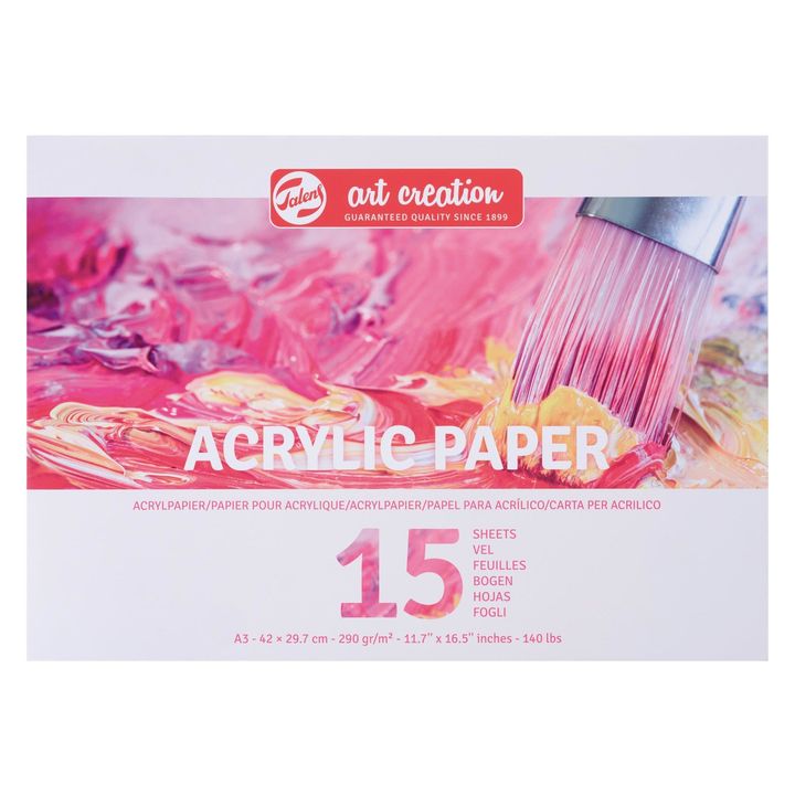 Acrylic Paint Paper Pad, 15 Sheets | Various Formats — Image 1