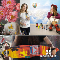 Acrylic Paint Set Kompozit ACRYL PRO BOX 73 x 75 ml