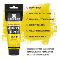 Acrylic Paint Set Kompozit ACRYL PRO BOX 73 x 75 ml