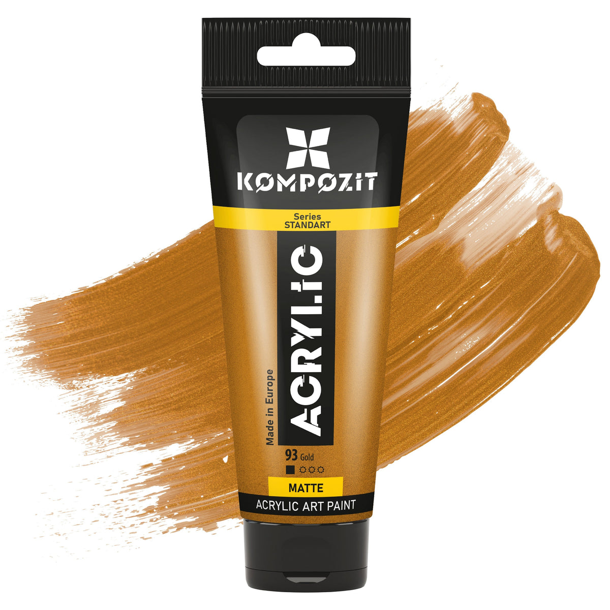 Acrylic Paint STANDART Kompozit Metallic 75 ml – 93 Gold