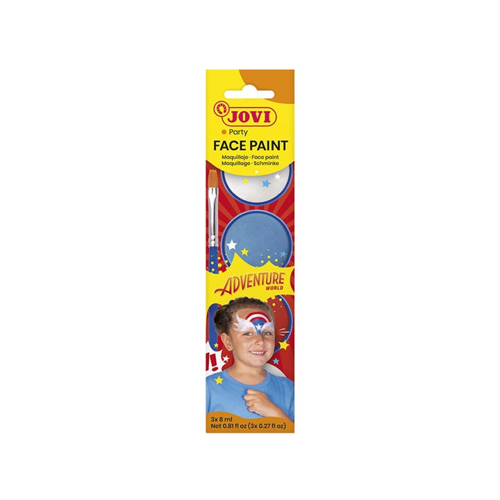 Adventure Face Paint Set with Accessories, 3 x 8 ml - image 4