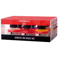 Amsterdam Acrylic Ink, Basic Set, 6 x 30 ml