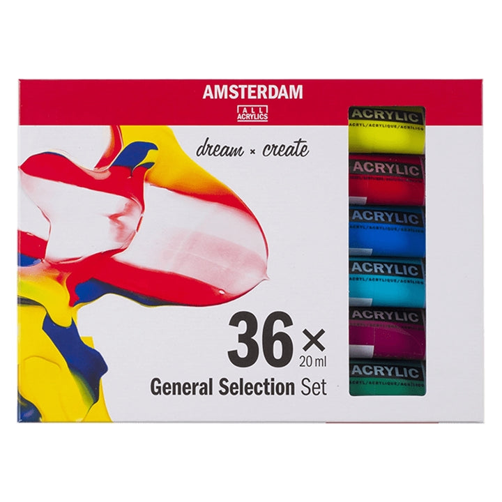 AMSTERDAM dream and create acrylic paint set, 36 x 20 ml