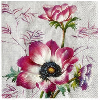 Anemone Decoupage Napkins, 1 pc
