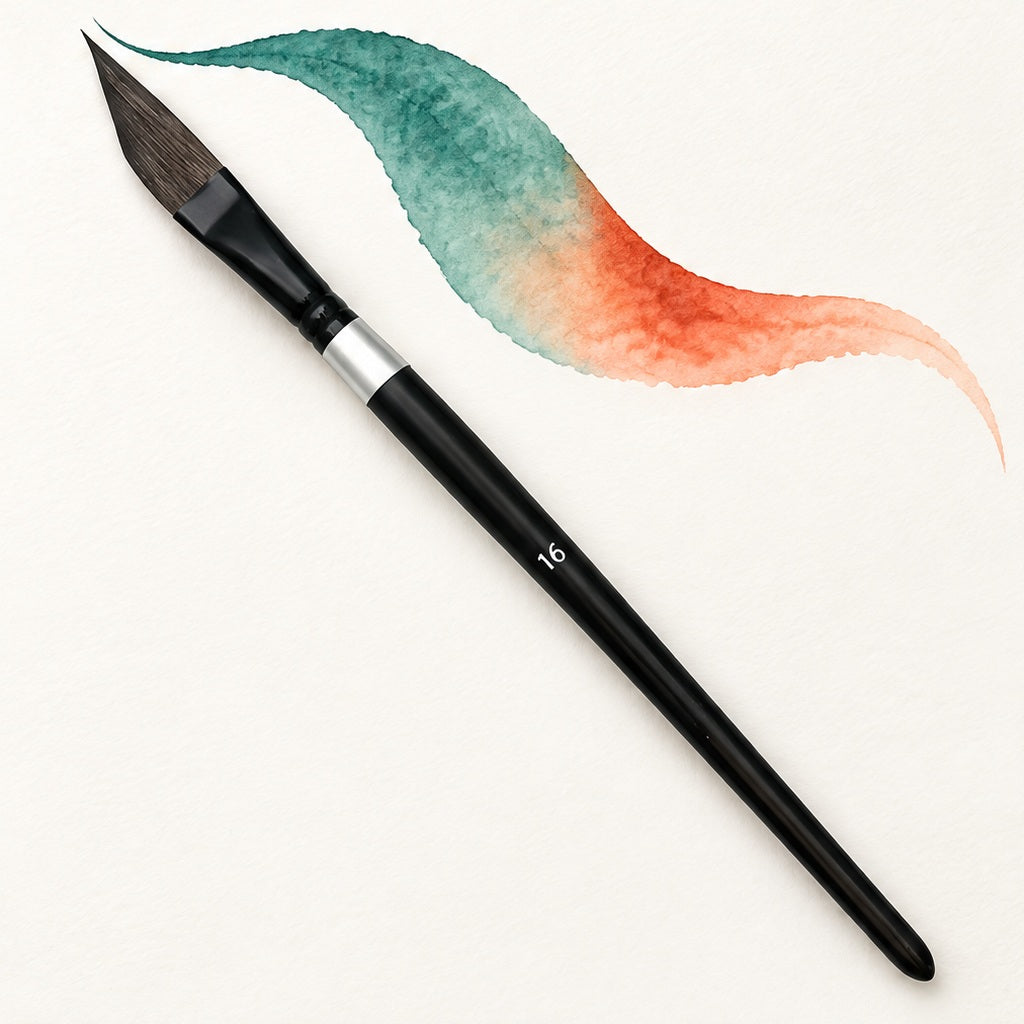 Angled Sword Liner Watercolor Brush – Size 8 – 20