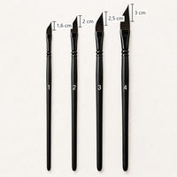Angled Watercolor Sword Liner Brush – Size 1 – 4