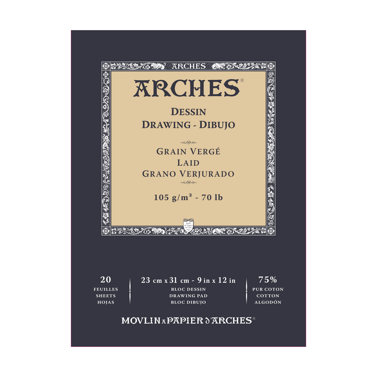 ARCHES Sketching Pad 105 g/m² 23 x 26 cm - 20 sheets