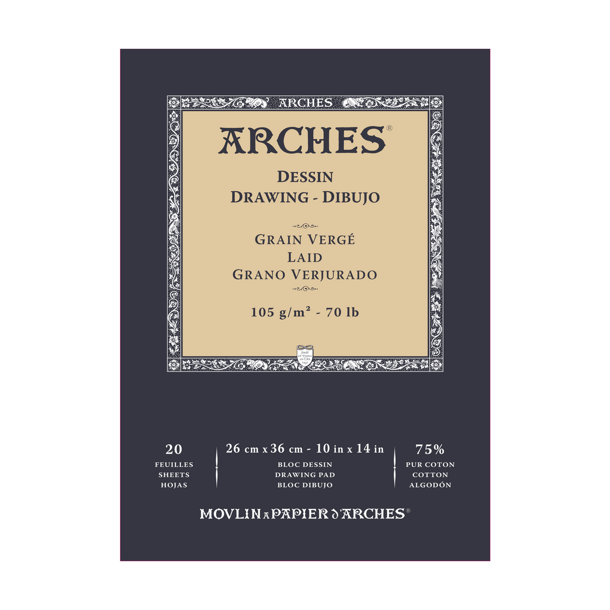 ARCHES Sketching Pad 105 g/m² 23 x 26 cm - 20 sheets