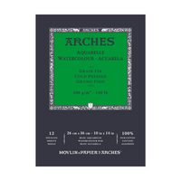 ARCHES Watercolour Pad Cold Pressed Natural White 300 gsm - 12 Sheets (Sizes A5 – A3)