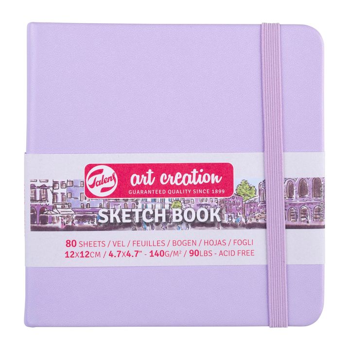 Art Creation Sketchbook 12 x 12 cm – Pastel Purple