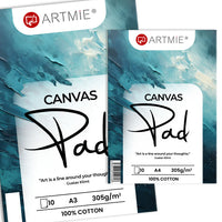ARTMiE Canvas Pad, 10 Sheets | Various Sizes