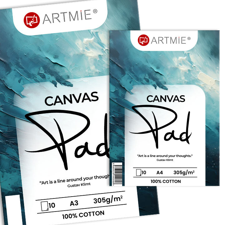 ARTMiE Canvas Pad, 10 Sheets | Various Sizes