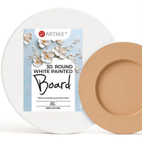 ARTMiE Double-Sided Round 3D Board With Gesso | various sizes — image 1