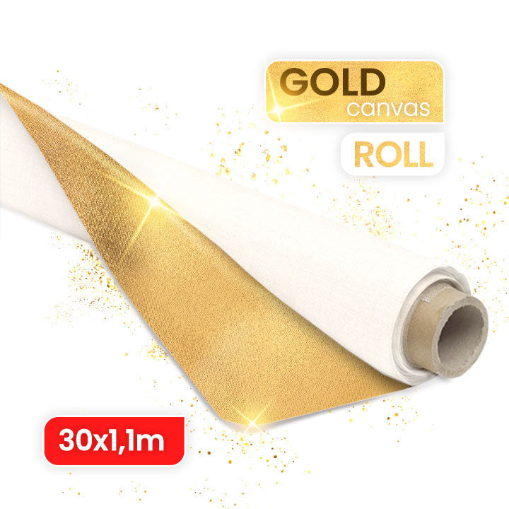 ARTMiE MIDAS Gold Canvas Roll, 30 Meters, Various Widths — image 5