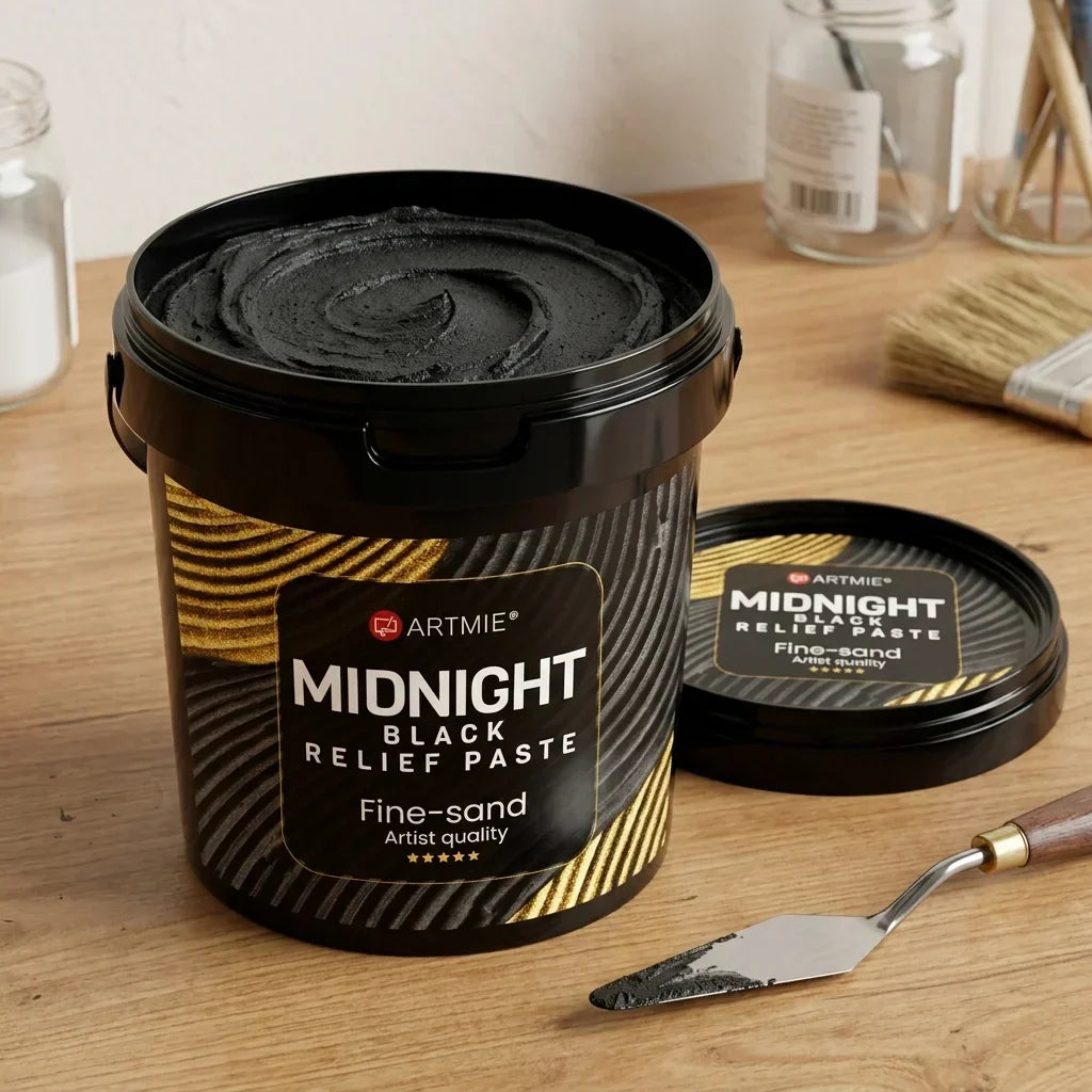 ARTMiE Midnight 3D Black Relief Paste (5)