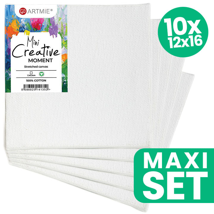 ARTMiE Mini Hobby Painting Canvas Set of 10, 12x16 cm - image 4