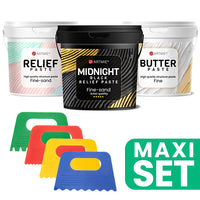 ARTMiE Set of Various Texture Pastes and Spatulas