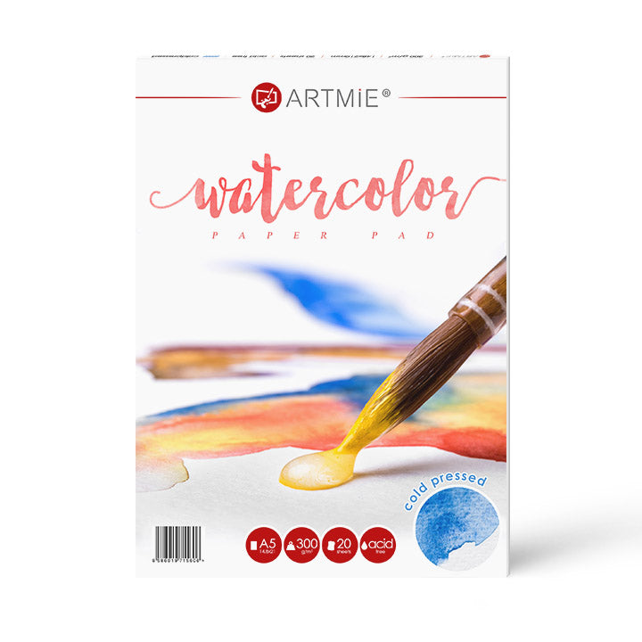 ARTMiE Watercolor Paper Pad, Cold Press, 20 Sheets | various formats — image 2
