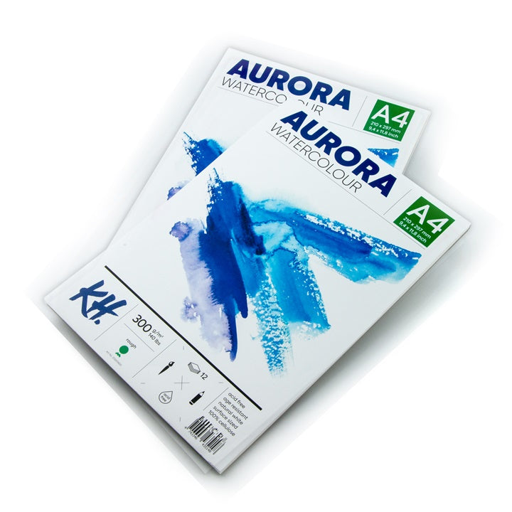AURORA Rough Watercolor Pad, 12 Sheets | various formats — image 2