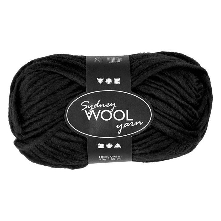 Australian Wool Sydney 50 m – black