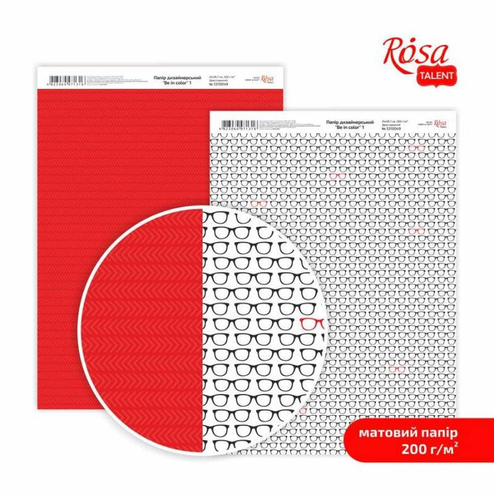 Be in color Scrapbooking Paper A4 | various motifs — image 1