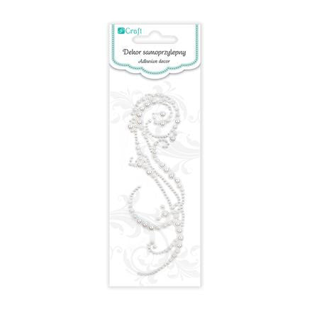 Bella White Self-Adhesive Pearl Decoration