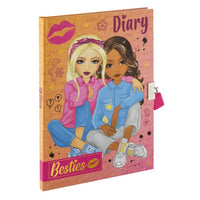 BESTIES A5 Diary with Lock, 60 Sheets