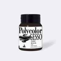 Black Acrylic Gesso Maimeri Polycolor 500 ml