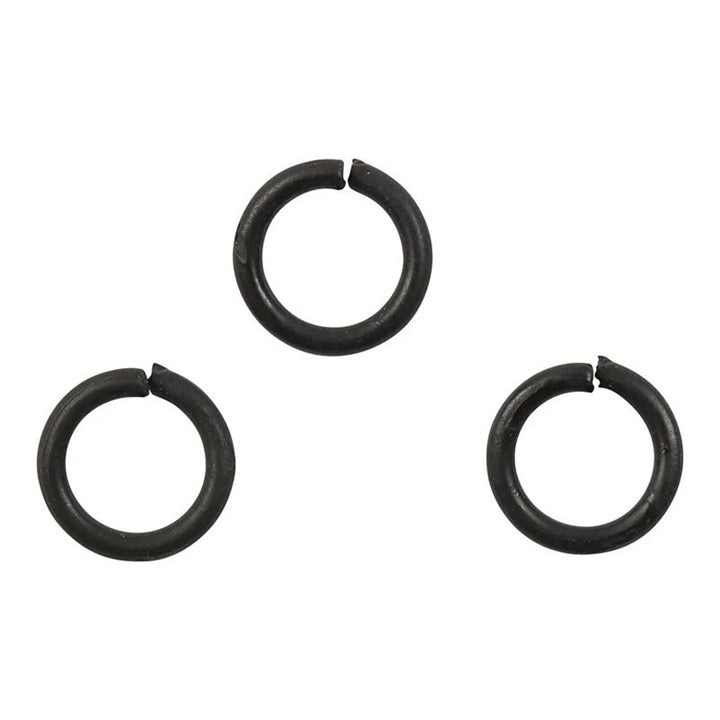 Black Connecting Rings 7 mm x 1 mm - 50 pcs