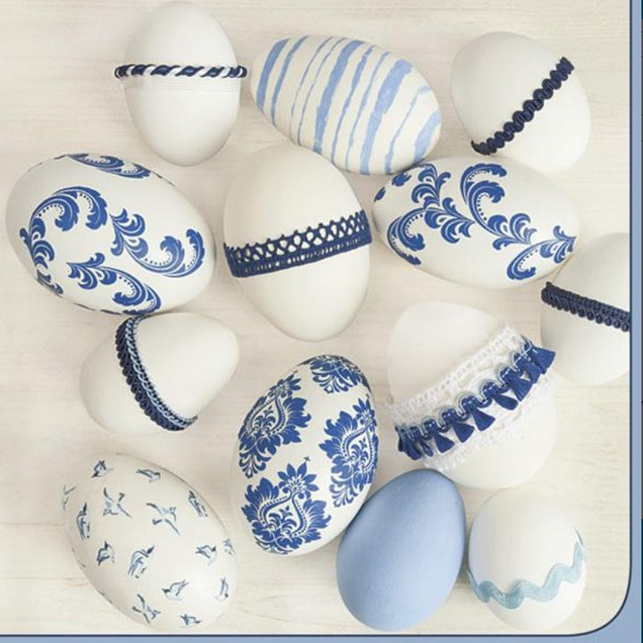 Blue Style Decoupage Napkins, Easter Eggs, 1 pc