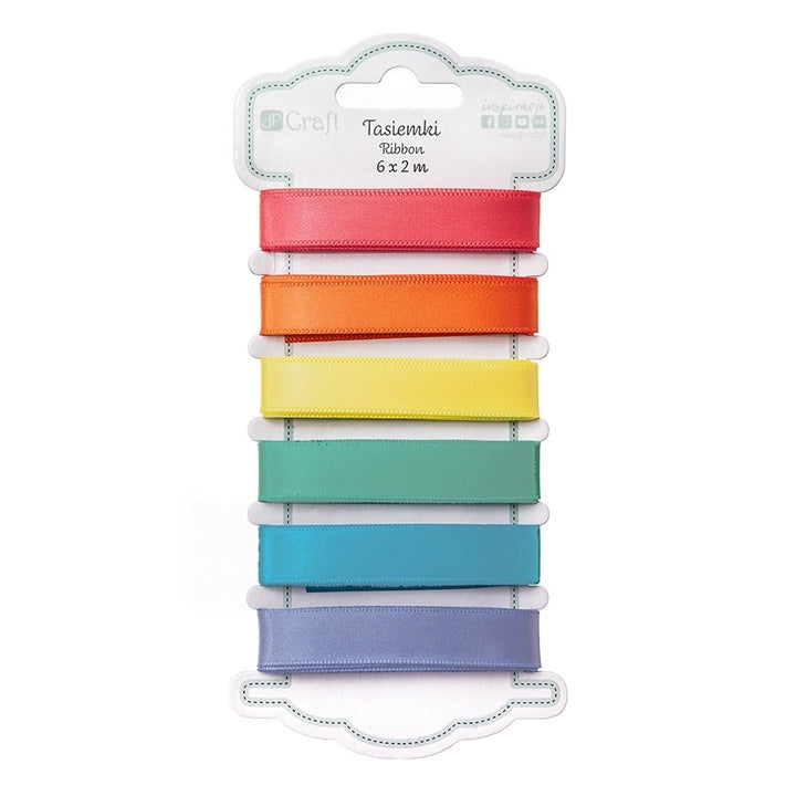 Brights Satin Ribbons | 6x2 m, Color Mix, image 1